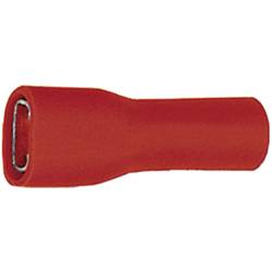 Faston zásuvka Klauke 8201V 2.8 mm x 0.5 mm, 180 °, plná izolace, červená, 1 ks