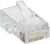 Lumberg P 129, RJ45 konektor, zástrčka, rovná, počet pólů: 8P8C, transparentní, 1 ks