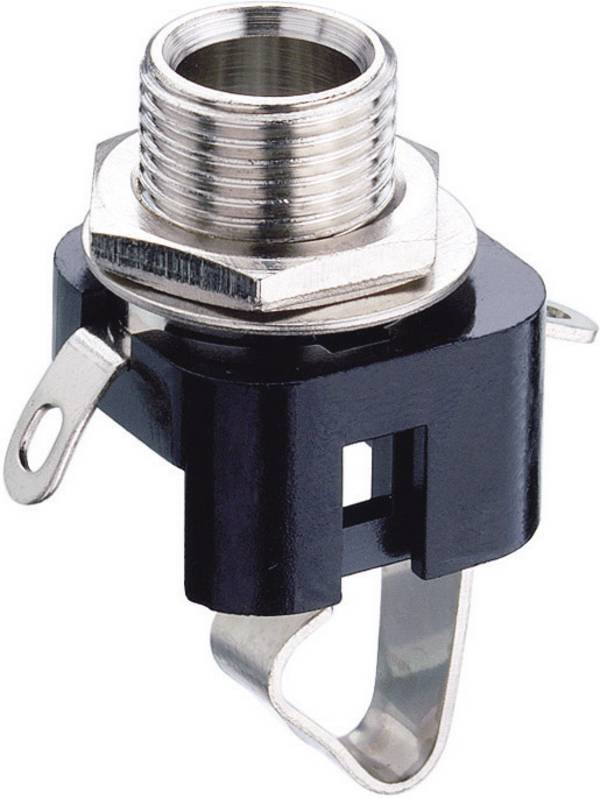Lumberg KLBM 3 jack konektor 6.35 mm zásuvka, vestavná vertikální Pólů: 2 mono černá 1 ks