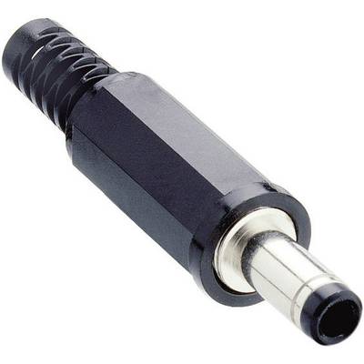 Detailní záběr audio konektoru s černým plastovým tělem a stříbrným kovovým kontaktem, vhodným pro audiovybavení.
