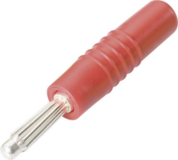 Schnepp S 4000 L banánkový konektor zástrčka, rovná Ø pin: 4 mm červená 1 ks