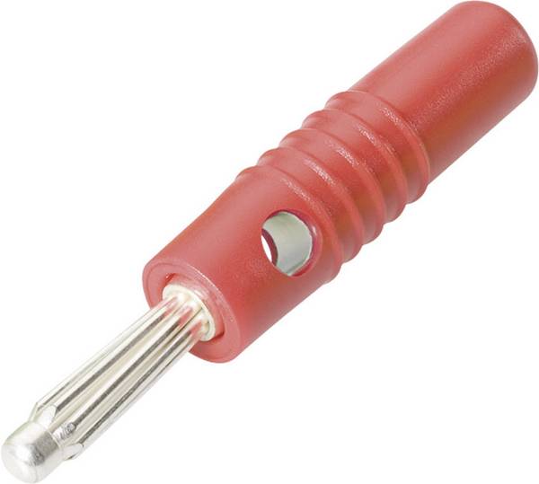 Schnepp S 4004 L banánkový konektor zástrčka, rovná Ø pin: 4 mm červená 1 ks