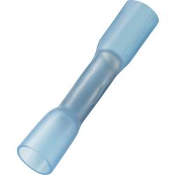 Krimpovací spojka se smršťovací bužírkou TRU COMPONENTS 739128, 1.50 mm² (min), plná izolace, modrá, 30 ks