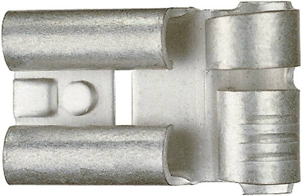 Klauke 3725 faston zásuvka  Šířka zástrčky: 6.3 mm Tloušťka konektoru: 0.8 mm 90 ° bez izolace kov 1 ks