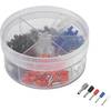 Súprava dutiniek TRU COMPONENTS 739872 0.50 mm² - 2.50 mm², biela, modrá, červená, čierna, sivá 400 ks