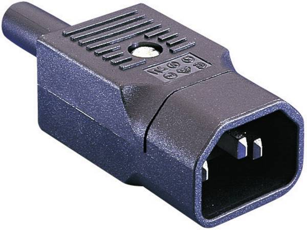 <br> Bulgin<br> PX0686<br> IEC zástrčka C13/C14<br> PX<br> zástrčka, rovná<br> Počet kontaktů: 2 + PE<br> 10 A<br> černá<br> 1 ks<br> <br>