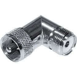UHF zástrčka / UHF zásuvka, 50 Ω, M 359, adaptér úhlový, Izolace: Delrin, PTFE, DAP