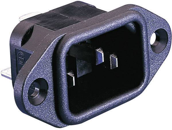 Bulgin PX0580/63 IEC zástrčka C13/C14 PX zástrčka, vestavná rovná Počet kontaktů: 2 + PE 10 A černá 1 ks