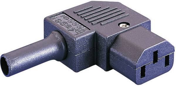 Bulgin PX0587/SE IEC zástrčka C13/C14 PX zásuvka, zahnutá Počet kontaktů: 2 + PE 10 A černá 1 ks