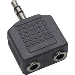 Jack audio Y adaptér BKL Electronic 1102014, čierna