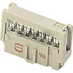 Pinová lišta Harting, 09 18 514 6813, IEC 60 603-13, zástrčková, 14pólová, úhlová