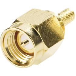 SMA konektor Amphenol SMA1111A2-3GT50G-5-50, 50 Ω, zástrčka, RG 174