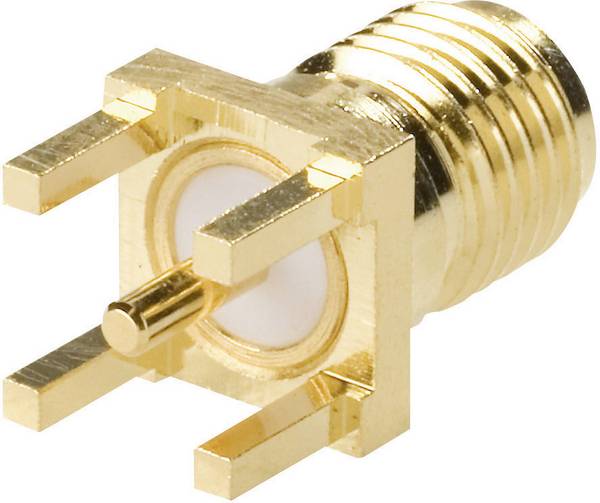 Amphenol SMA6251A1-3GT50G-50 SMA6251A1-3GT50G-50 SMA konektor zásuvka, vestavná vertikální 50 Ω 1 ks Piece