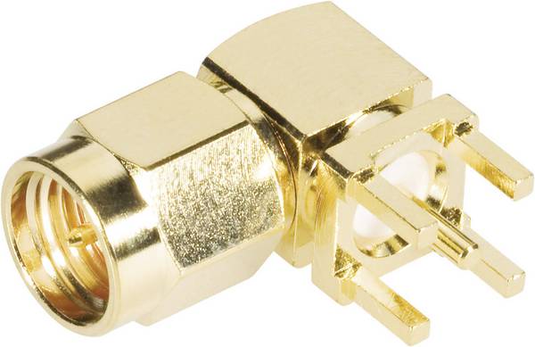 BKL Electronic 0409060 0409060 SMA konektor zástrčka, vestavná úhlová 50 Ω 1 ks