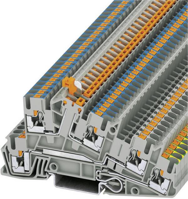 Phoenix Contact 3213955 instalační svorka ochranného vodiče 5.2 mm rychlé připojení šedá 1 ks