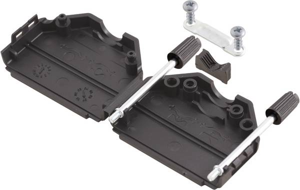MH Connectors MHDPPK09-BK-K 6260-0101-01 D-SUB pouzdro Pólů: 9 plast 180 ° černá 1 ks