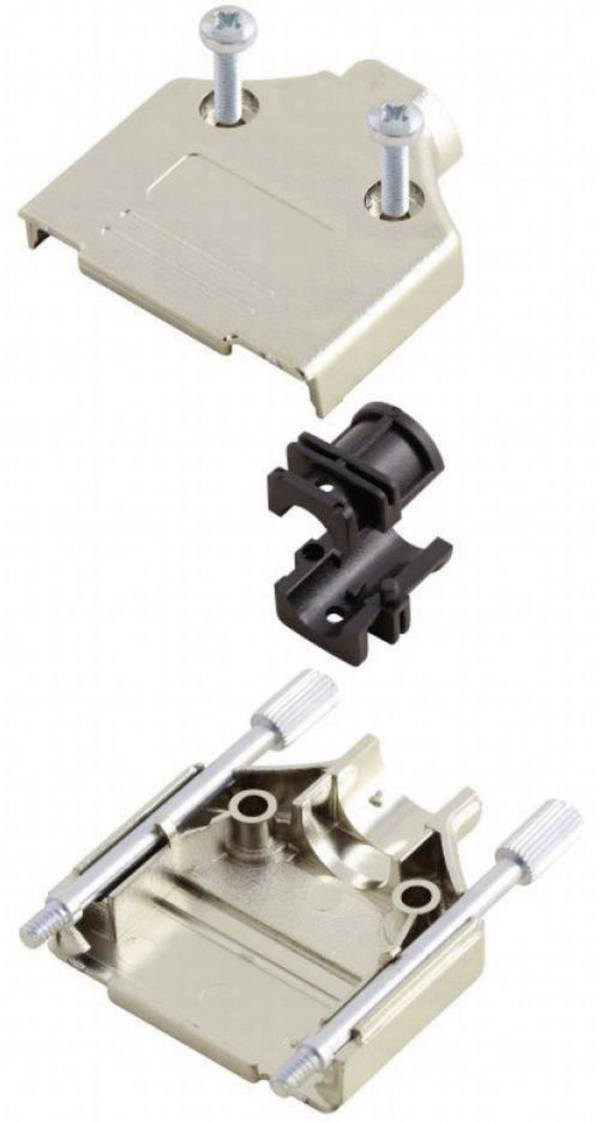 MH Connectors MHDTPK-9-K 6560-0145-01 D-SUB pouzdro Pólů: 9 plast, pokovený 180 ° stříbrná 1 ks