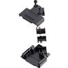 D-SUB púzdro MH Connectors MHD45PPK-09-BK-K 6560-0107-11, Počet pinov: 9, plast, 45 °, čierna, 1 ks