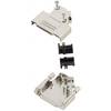 D-SUB púzdro MH Connectors MHD45ZK-25-RA-K 6560-0106-13, Počet pinov: 25, kov, 45 °, strieborná, 1 ks