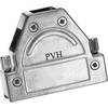 D-SUB pouzdro Provertha 1715DC25001 1715DC25001, pólů 15, kov, 180 °, stříbrná, 1 ks