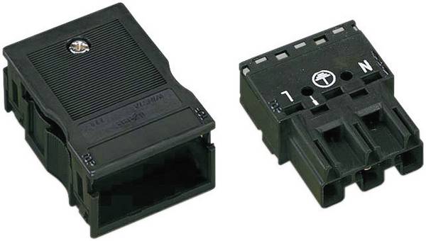 WAGO 770-113/K010-165 síťový konektor WINSTA MIDI zástrčka, rovná Počet kontaktů: 2 + PE 25 A černá 1 ks