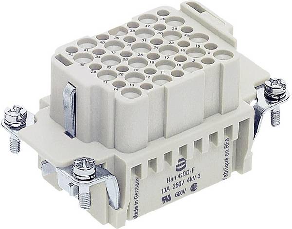 HARTING Han® 42DD-F-c 09160423101 konektorová vložka, zásuvka, seria Han® DD, 1 ks