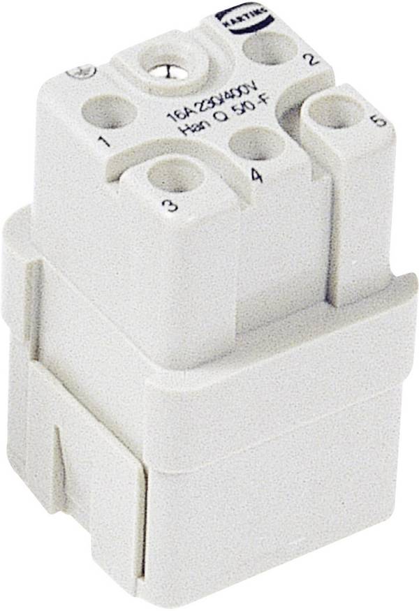HARTING Han® Q5/0-F 09120053101 konektorová vložka, zásuvka, seria Han® Q, 1 ks