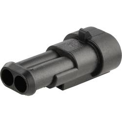 Zástrčkový konektor na kábel TE Connectivity 282104-1 282104-1, 42 mm, pólů 2, rozteč 6 mm, 1 ks