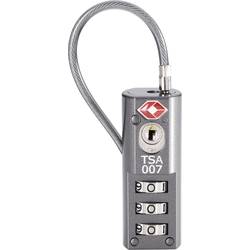 TSA káblový zámok na heslo TSA LKOT-0936, 19 mm, sivá