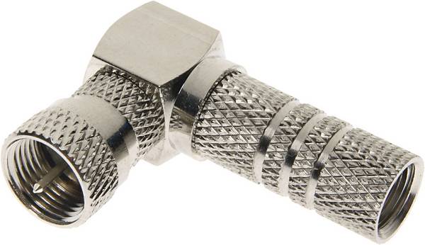 Schwaiger FSTWI7002531 Úhlová F zástrčka  Připojení kabelu: F zástrčka Průměr lanka: 7 mm 2 ks