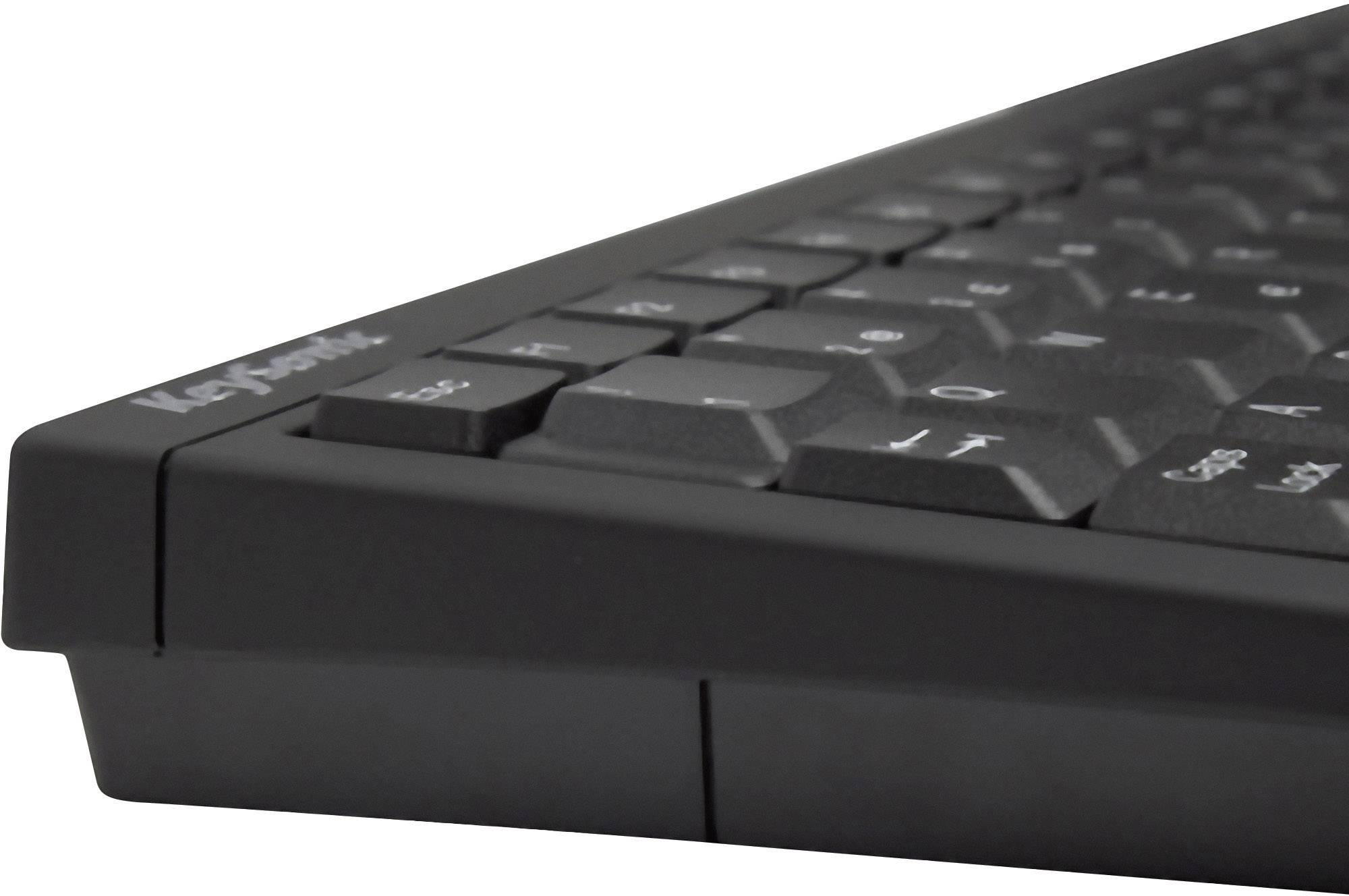 Keysonic ACK-540U+ USB klávesnice německá, QWERTZ černá integrovaný touchpad, tlačítka myši-3