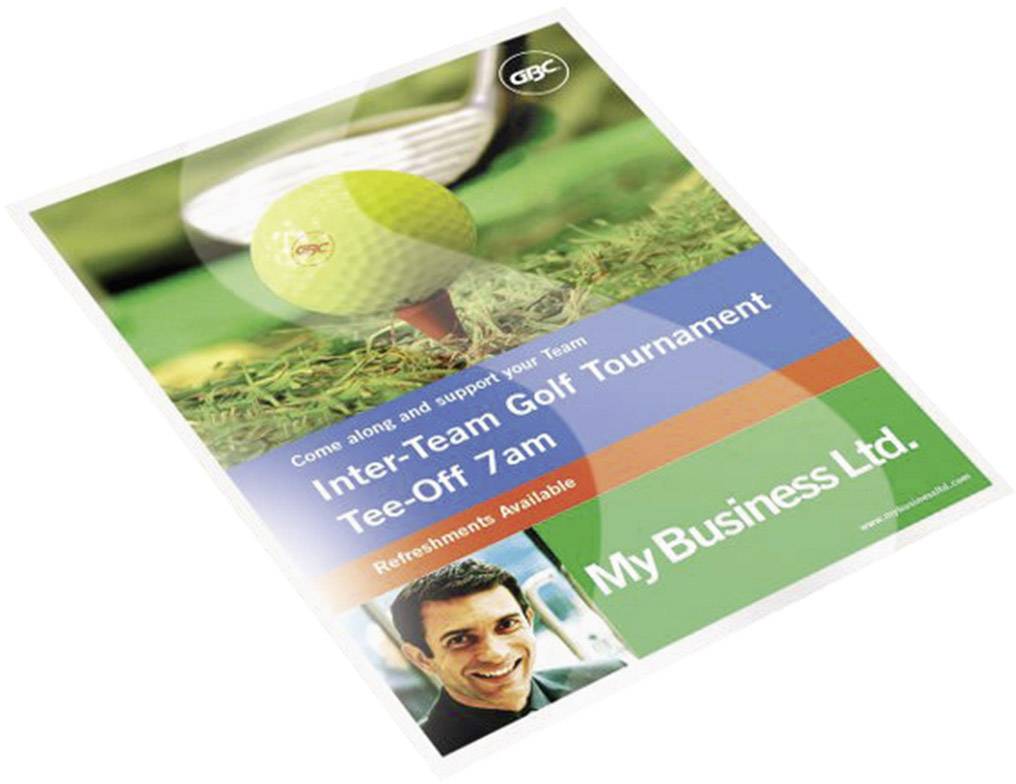 Plakát pro mezitýmový golfový turnaj<br><br>Zahájení hry v 7:00 hodin<br><br>Občerstvení k dispozici