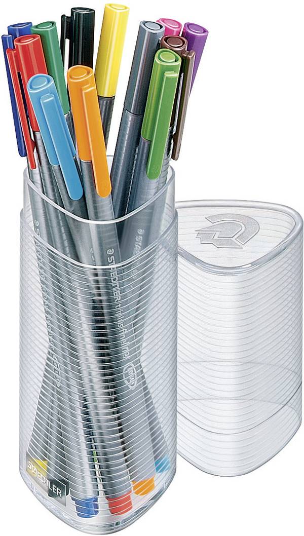 Staedtler triplus 334 334 PR12D popisovač modrá, žlutá, žlutozelená , šedá, zelená, zářivá modrá , purpurová, oranžová, červená, černá, van-Dykova hnědá , fialová 0.3 mm 12 ks