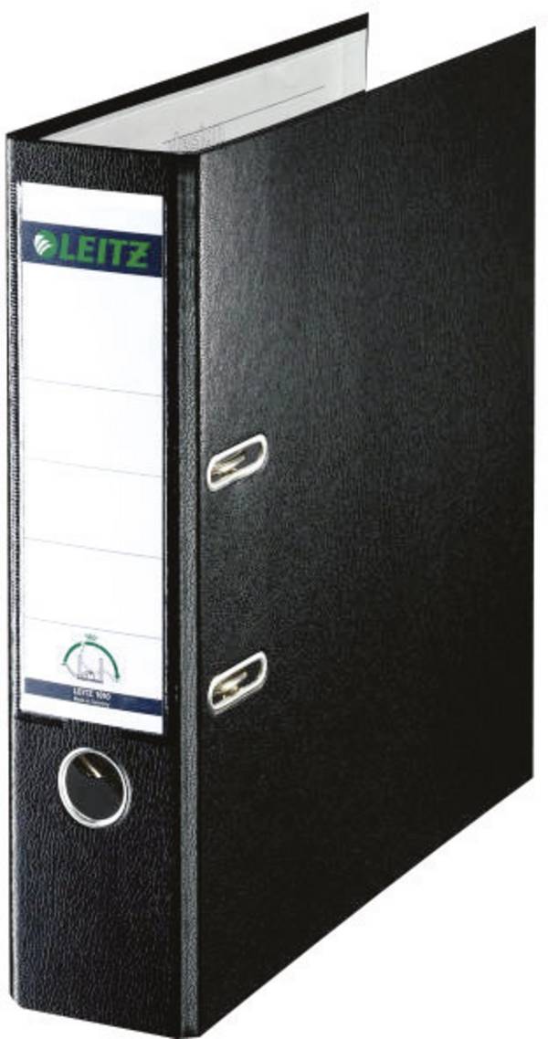 Leitz pořadač 1010 DIN A4 Šířka hřbetu: 80 mm černá  2 třmeny 10105095