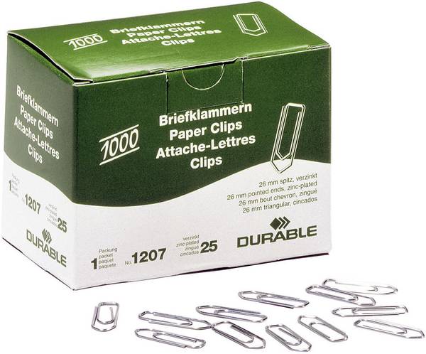 Durable kancelářská sponka 120725 26 mm pozinkovaná 1000 ks