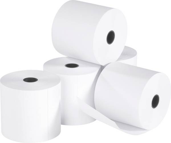 pokladní kotouček z normálního papíru 89-57 Šířka: 57 mm Délka: 40 m Průměr: 65 mm 5 ks