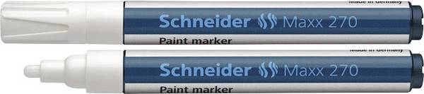 Schneider Schreibgeräte Maxx 270 127049 popisovač na laky  bílá 1 mm, 3 mm