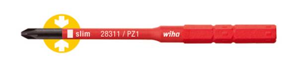 Wiha SlimBit electric VDE křížový PZ výměnné bity s rukojetí PZ 1 75 mm Vhodné pro (série šroubováků) Wiha Torque