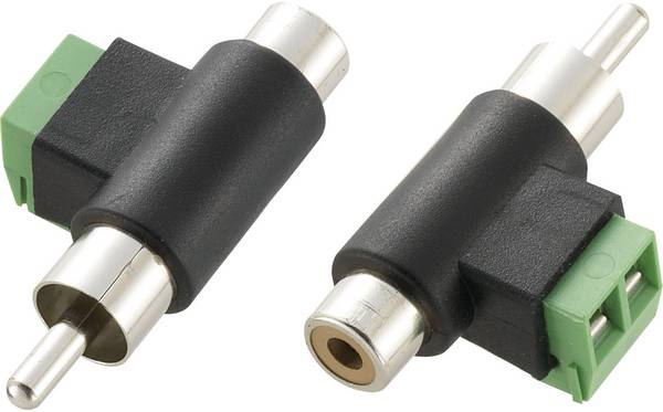 TRU COMPONENTS cinch adaptér cinch zástrčka - cinch zásuvka, šroubovací 1 ks