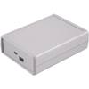 Puzdro Freescale Freedom Hammond Electronics 1593HAMFREE1GY, 92 x 66 x 28 mm, ABS, sivá, 1 ks