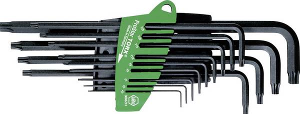Wiha TORX sada klíčů T 5, T 6, T 7, T 8, T 9, T 10, T 15, T 20, T 25, T 27, T 30, T 40, T 50 13dílná