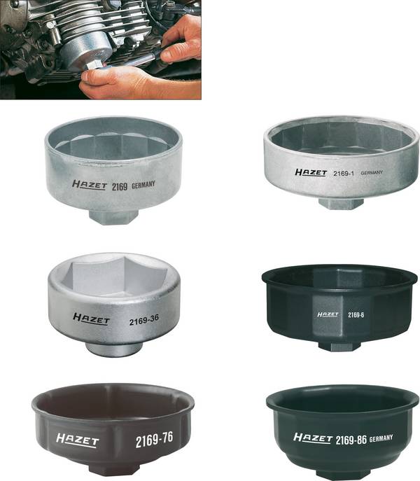 Hazet 2169/6 Klíče k olejovým filtrům