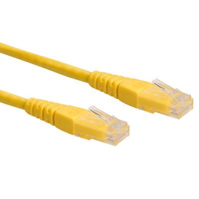 Roline 21.15.1512 RJ45 síťové kabely, propojovací kabely CAT 6 U/UTP 0.30 m žlutá nestíněný 1 ks