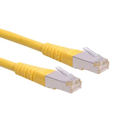 Roline 21.15.1402 RJ45 síťové kabely, propojovací kabely CAT 6 S/FTP 20.00 m žlutá dvoužilový stíněný 1 ks