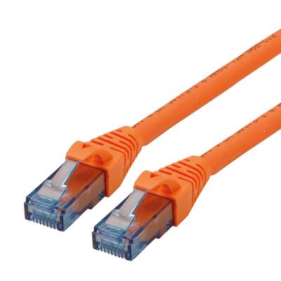 Roline 21.15.2771 RJ45 síťové kabely, propojovací kabely CAT 6A U/UTP 1.00 m oranžová nestíněný, bez halogenů, samozháše