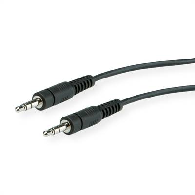 Roline 11.09.4502 jack audio kabel [1x jack zástrčka 3,5 mm - 1x jack zástrčka 3,5 mm] 2.00 m černá stíněný