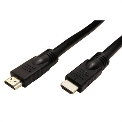 Roline HDMI kabel Zástrčka HDMI-A, Zástrčka HDMI-A 15.00 m černá 14.01.3452 stíněný, Aktivní se zesílením signálu HDMI k