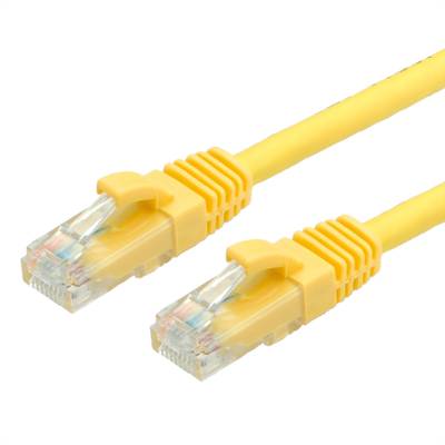 Value 21.99.1439 RJ45 síťové kabely, propojovací kabely CAT 6A U/UTP 20.00 m žlutá nestíněný 1 ks