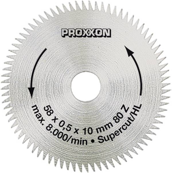 Proxxon Micromot  28 014 pilový kotouč   58 x 10 x 1 mm Počet zubů (na palec): 80 1 ks