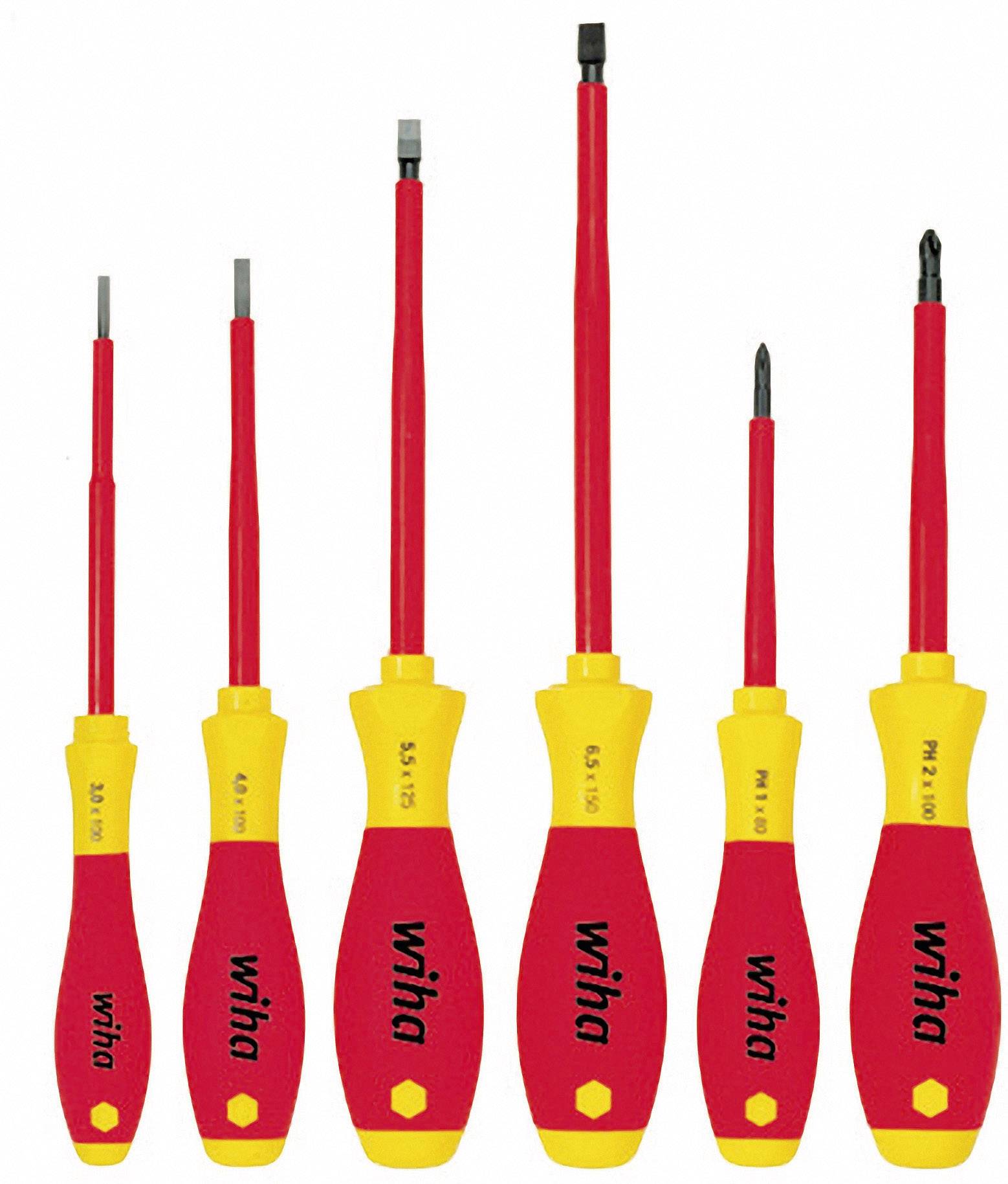 Wiha Wiha SoftFinish electric 320N - Schraubendrehersatz sada šroubováků, plochý, křížový PH, 6dílná, 00833